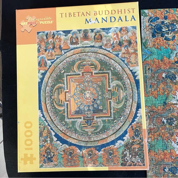 1000 Piece Challenging Puzzle Tibetan Buddhist Mandala Made By Pomegranate Puzzl - Picture 6 of 10